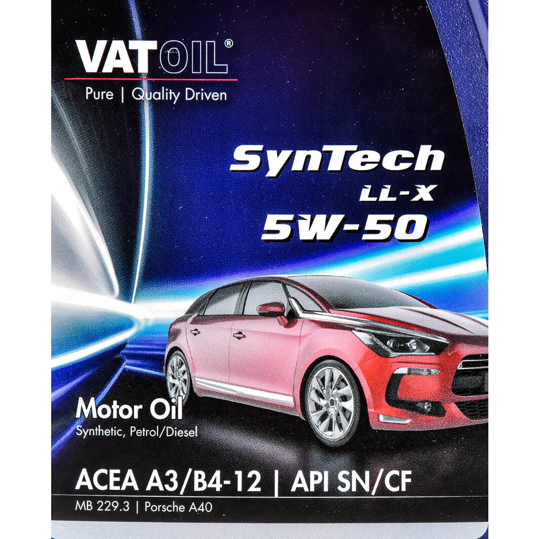 Моторное масло VatOil SynTech LL-X 5W-50 1 л на Peugeot 309