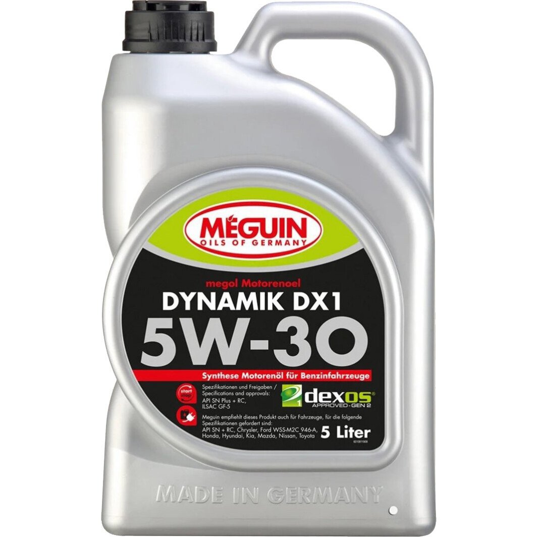 Моторное масло Meguin Dynamik DX1 5W-30 5 л на Mazda MPV