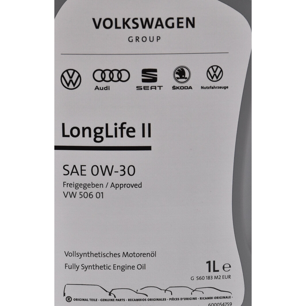 Моторное масло VAG Longlife II 0W-30 1 л на Opel Calibra