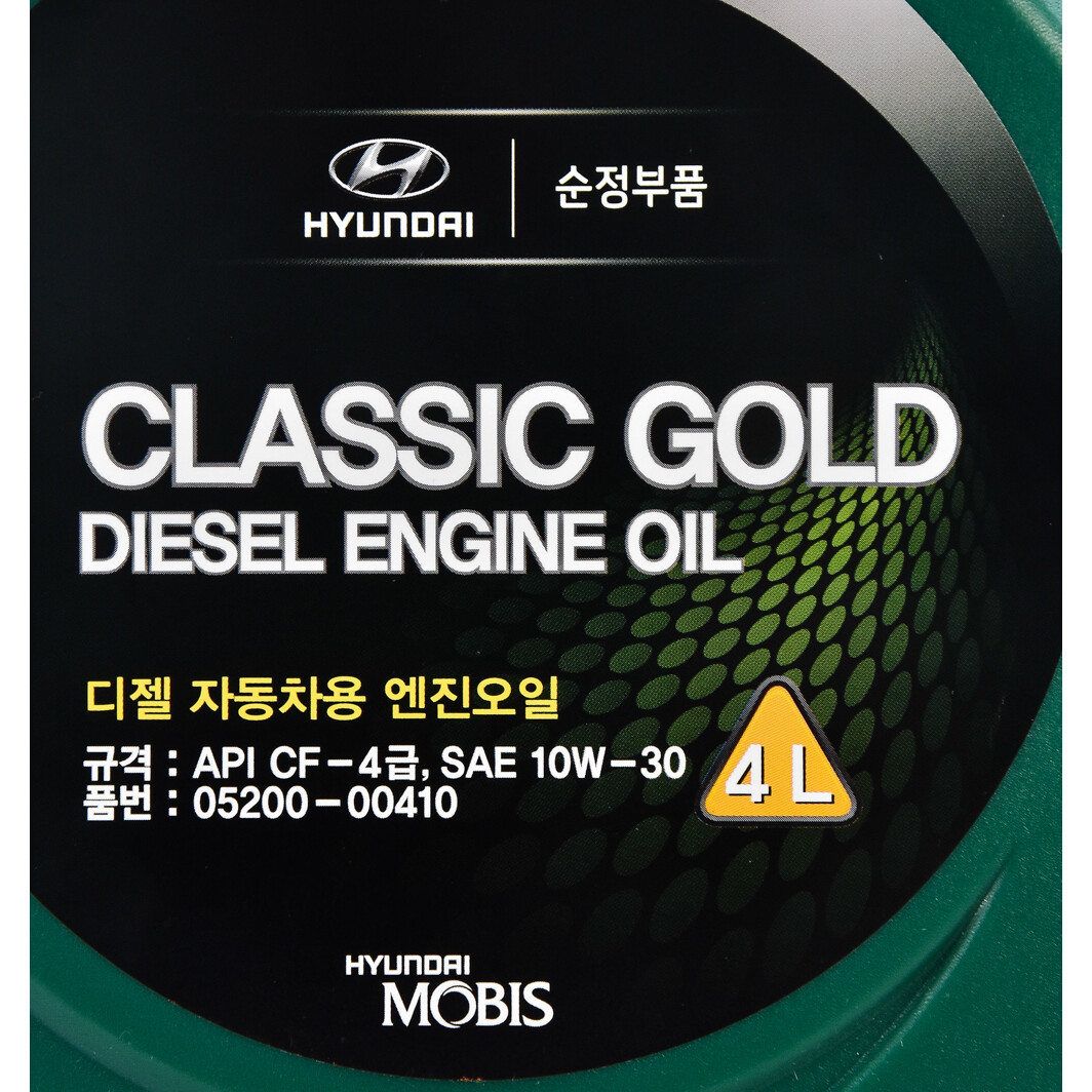 Моторна олива Hyundai Classic Gold Diesel 10W-30 4 л на Renault Fluence