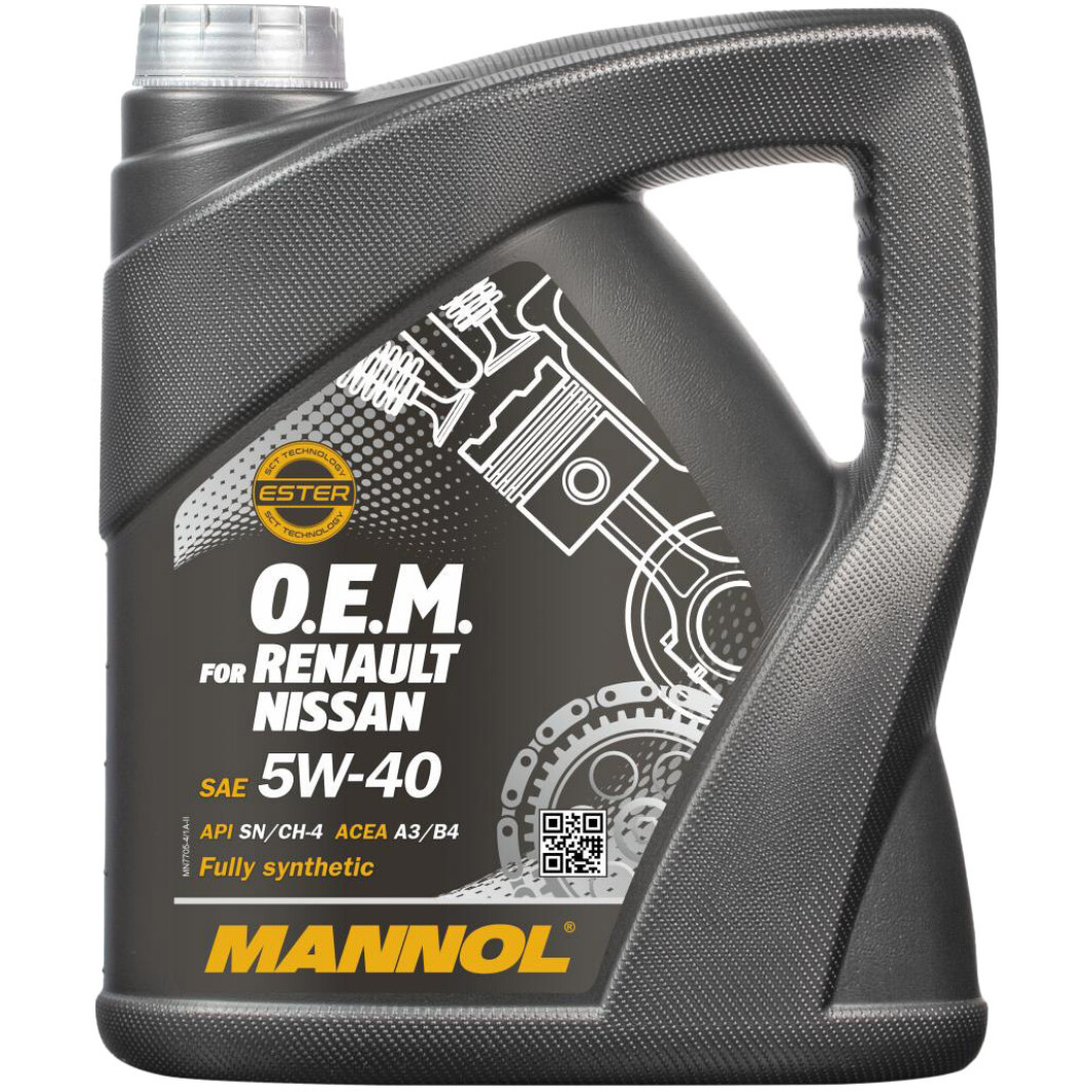 Моторна олива Mannol O.E.M. For Renault Nissan 5W-40 4 л на Ford Orion