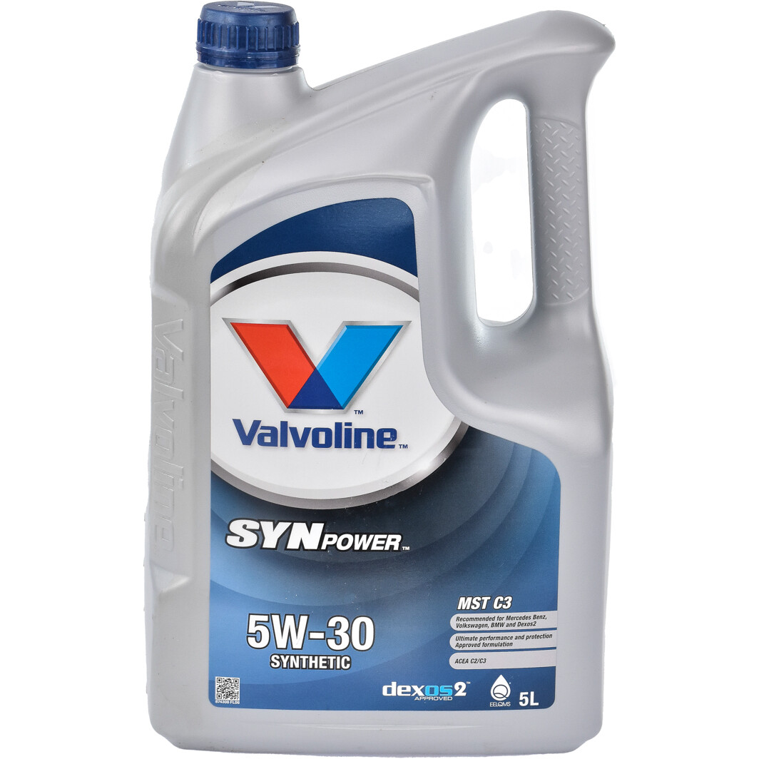 Моторное масло Valvoline SynPower MST C3 5W-30 5 л на Toyota Prius