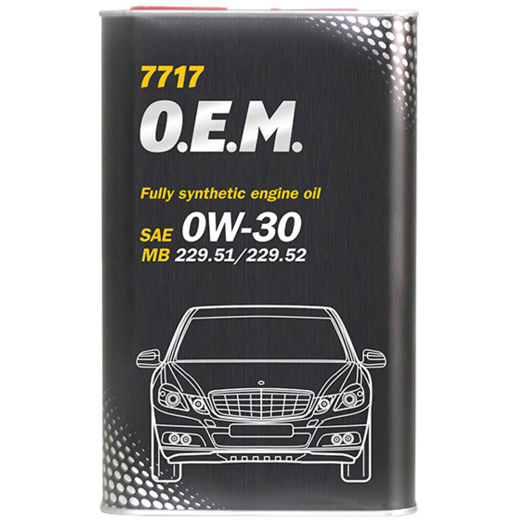 Моторна олива Mannol O.E.M. For Mercedes-Benz 0W-30 1 л на Rover CityRover