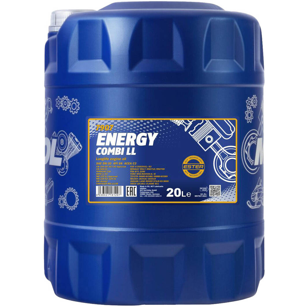 Моторна олива Mannol Energy Combi LL 5W-30 20 л на Citroen C6