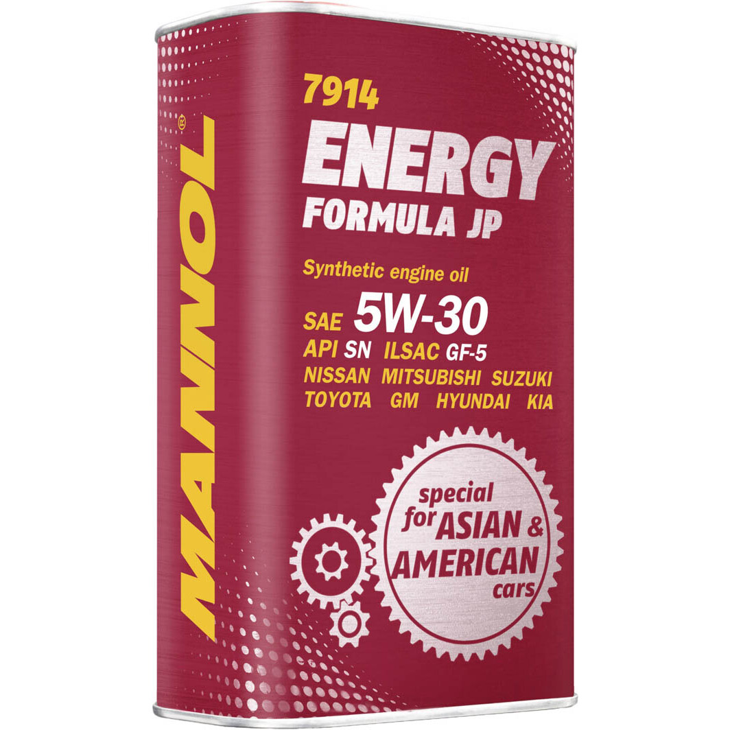 Моторное масло Mannol Energy Formula JP (Metal) 5W-30 4 л на Ford B-Max