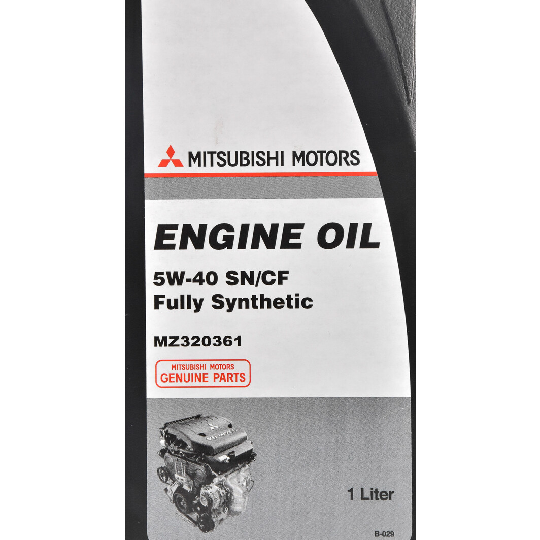 Моторное масло Mitsubishi Engine Oil SN/CF 5W-40 1 л на Suzuki Celerio