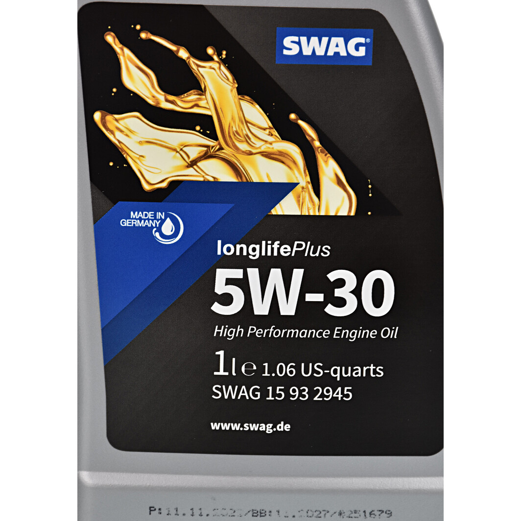 Моторна олива SWAG Longlife Plus 5W-30 для Lancia Musa 1 л на Lancia Musa