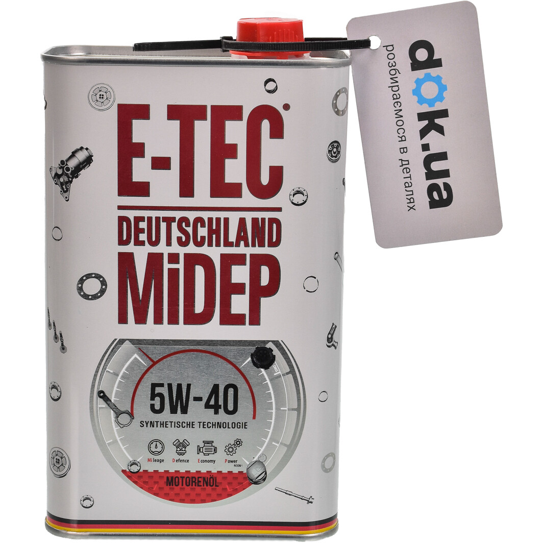 Моторное масло E-TEC EVO 5W-40 1 л на Peugeot 605
