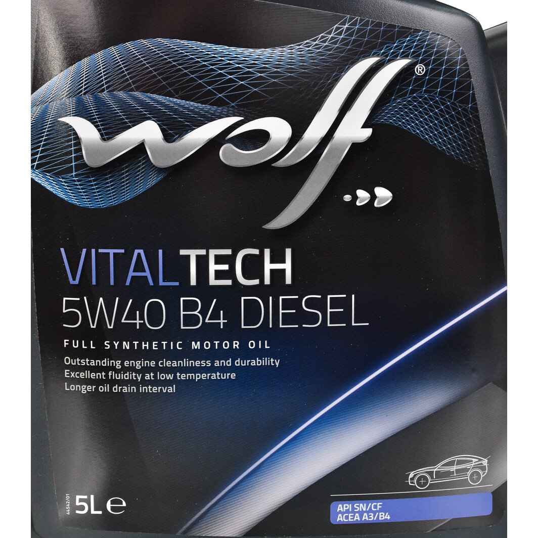 Моторное масло Wolf Vitaltech B4 Diesel 5W-40 5 л на Chevrolet Matiz