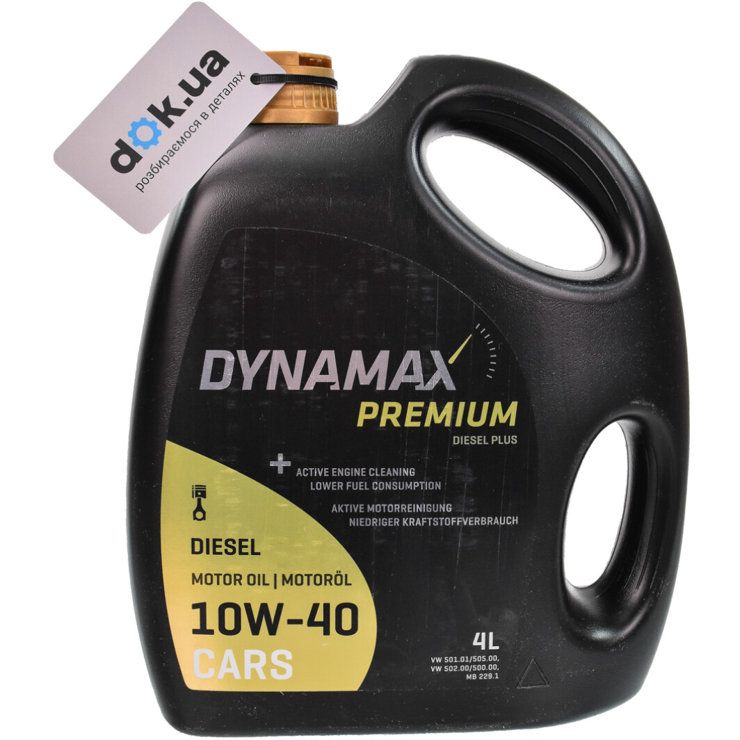 Моторна олива Dynamax Premium Diesel Plus 10W-40 4 л на Chevrolet Orlando