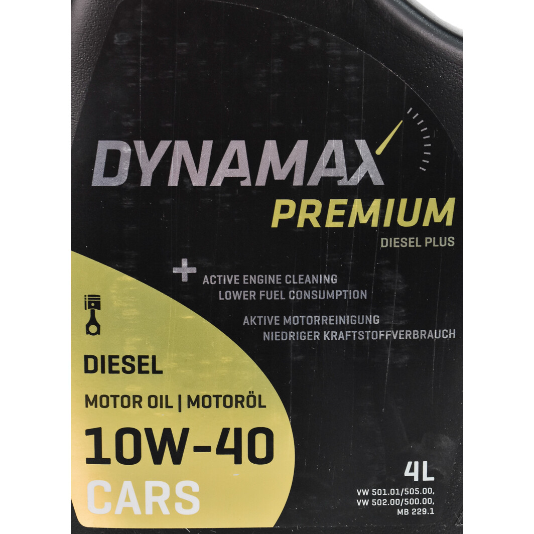 Моторна олива Dynamax Premium Diesel Plus 10W-40 4 л на Chevrolet Orlando