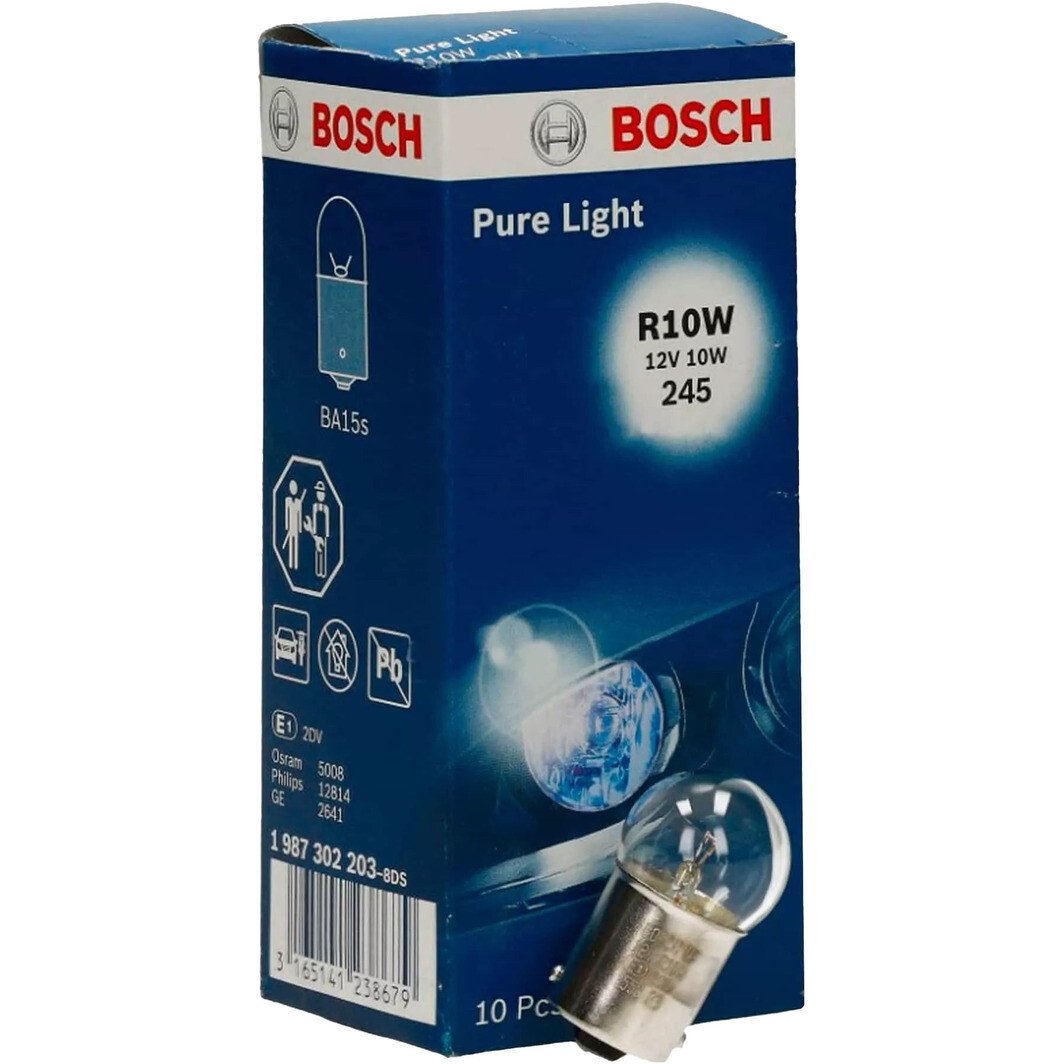 Автолампа Bosch Pure Light R10W BA15s 10 W 1987302203_10