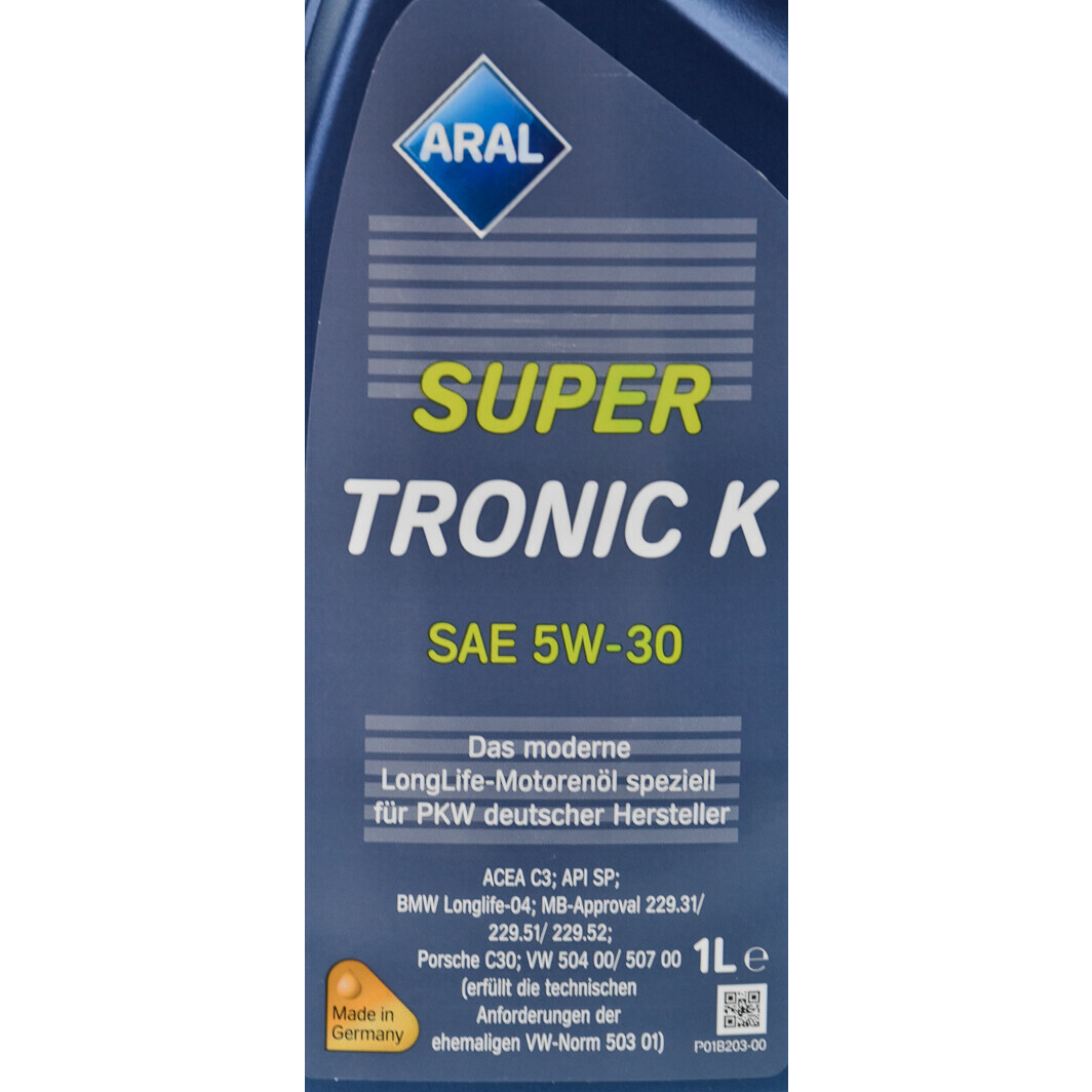 Моторное масло Aral SuperTronic K 5W-30 1 л на Kia Retona