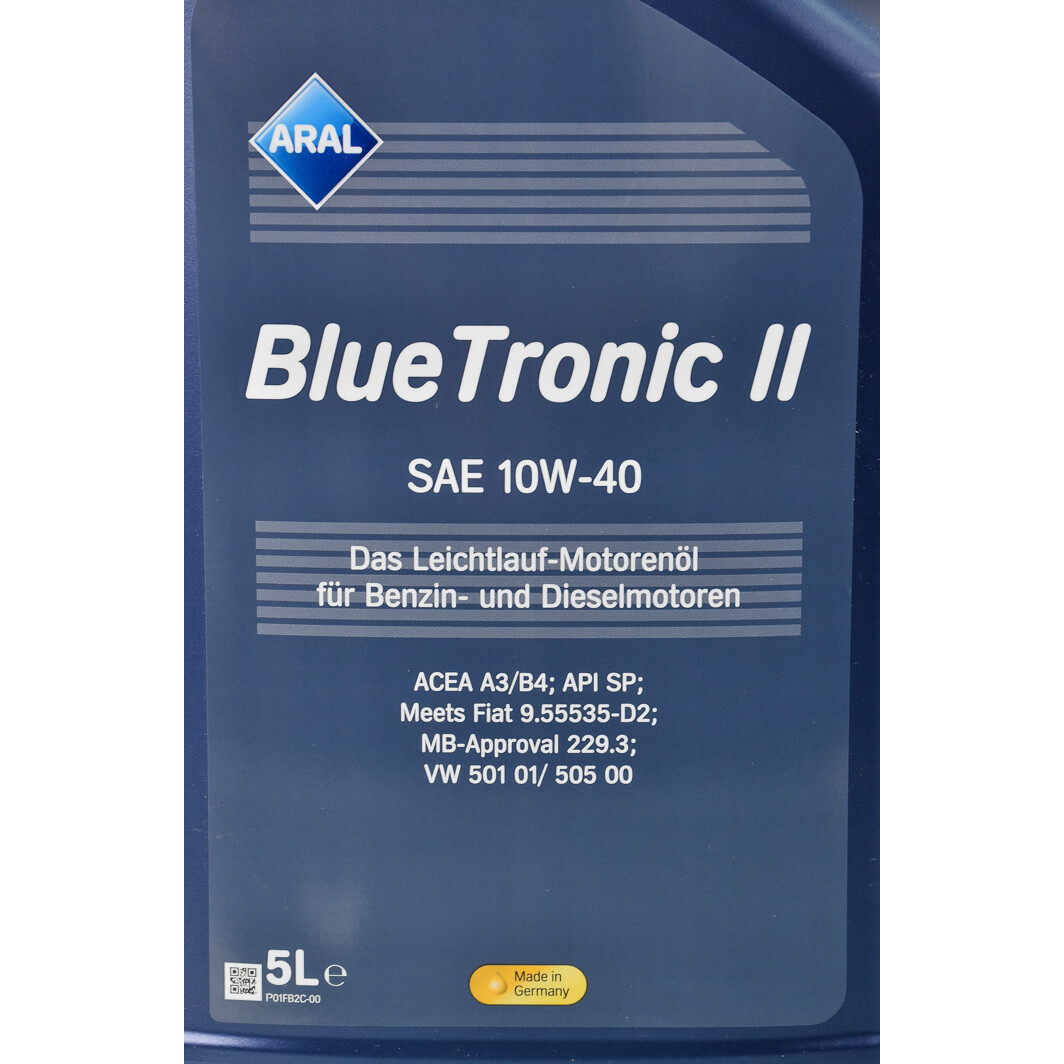 Моторна олива Aral BlueTronic II 10W-40 5 л на Acura Integra