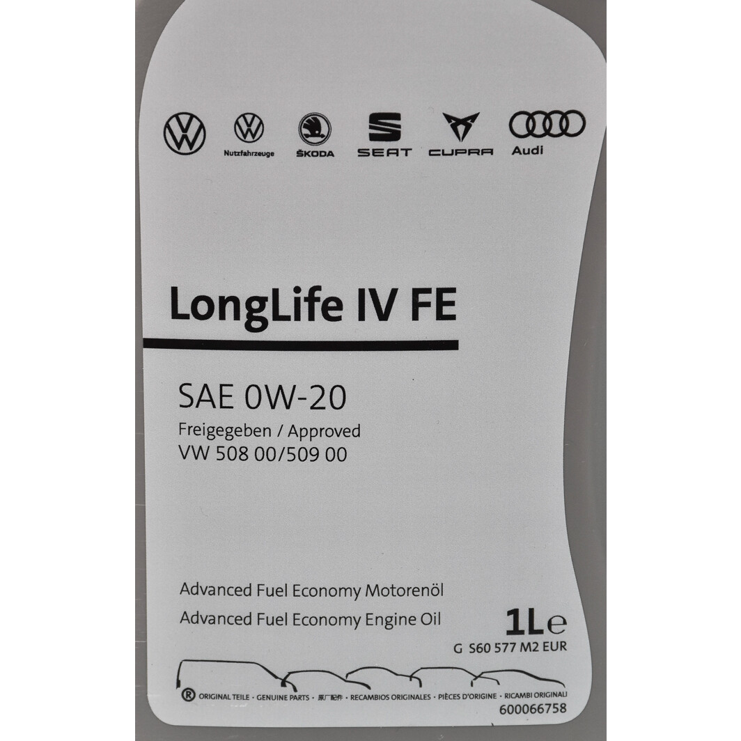 Моторна олива VAG LongLife IV FE 0W-20 1 л на Renault Koleos