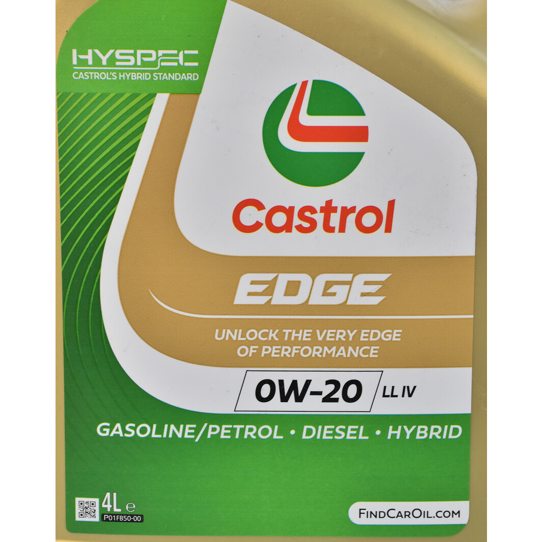 Моторна олива Castrol EDGE LL IV 0W-20 4 л на Acura MDX