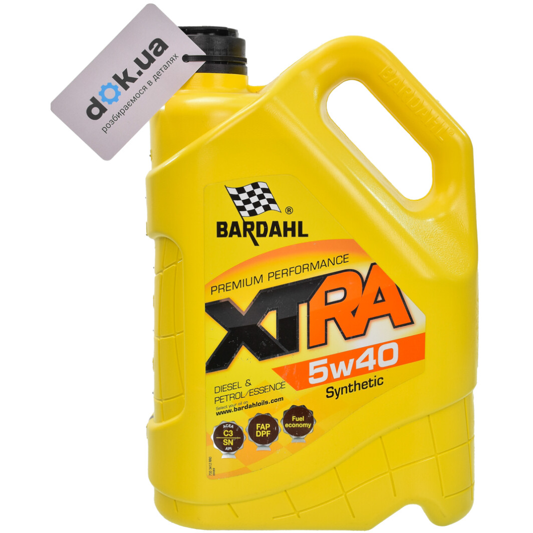 Моторное масло Bardahl XTRA 5W-40 5 л на Renault Fluence
