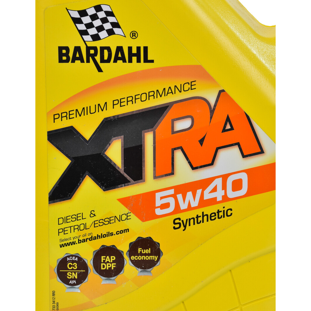 Моторное масло Bardahl XTRA 5W-40 5 л на Daihatsu Sirion