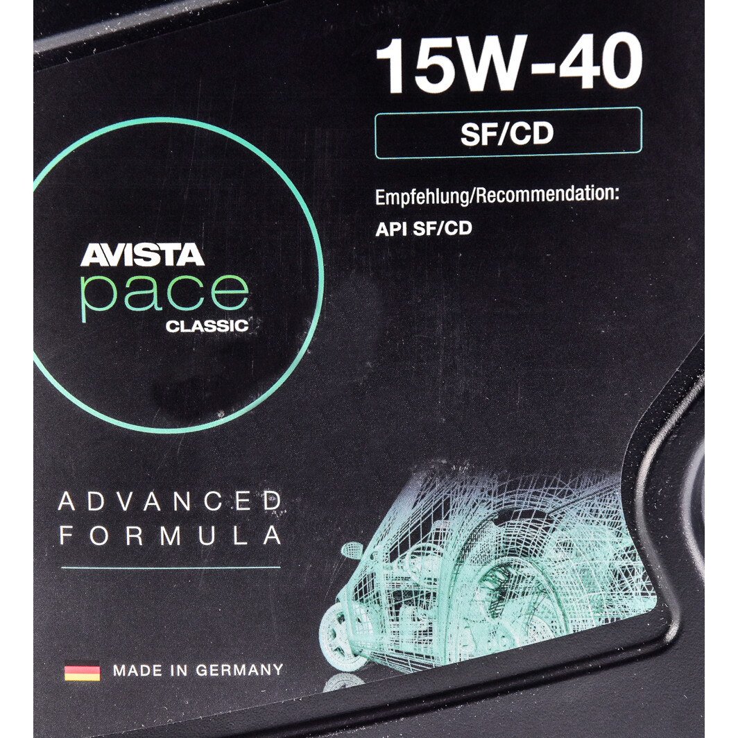 Моторное масло AVISTA Pace CLASSIC SF/CD 15W-40 5 л на BMW 1 Series