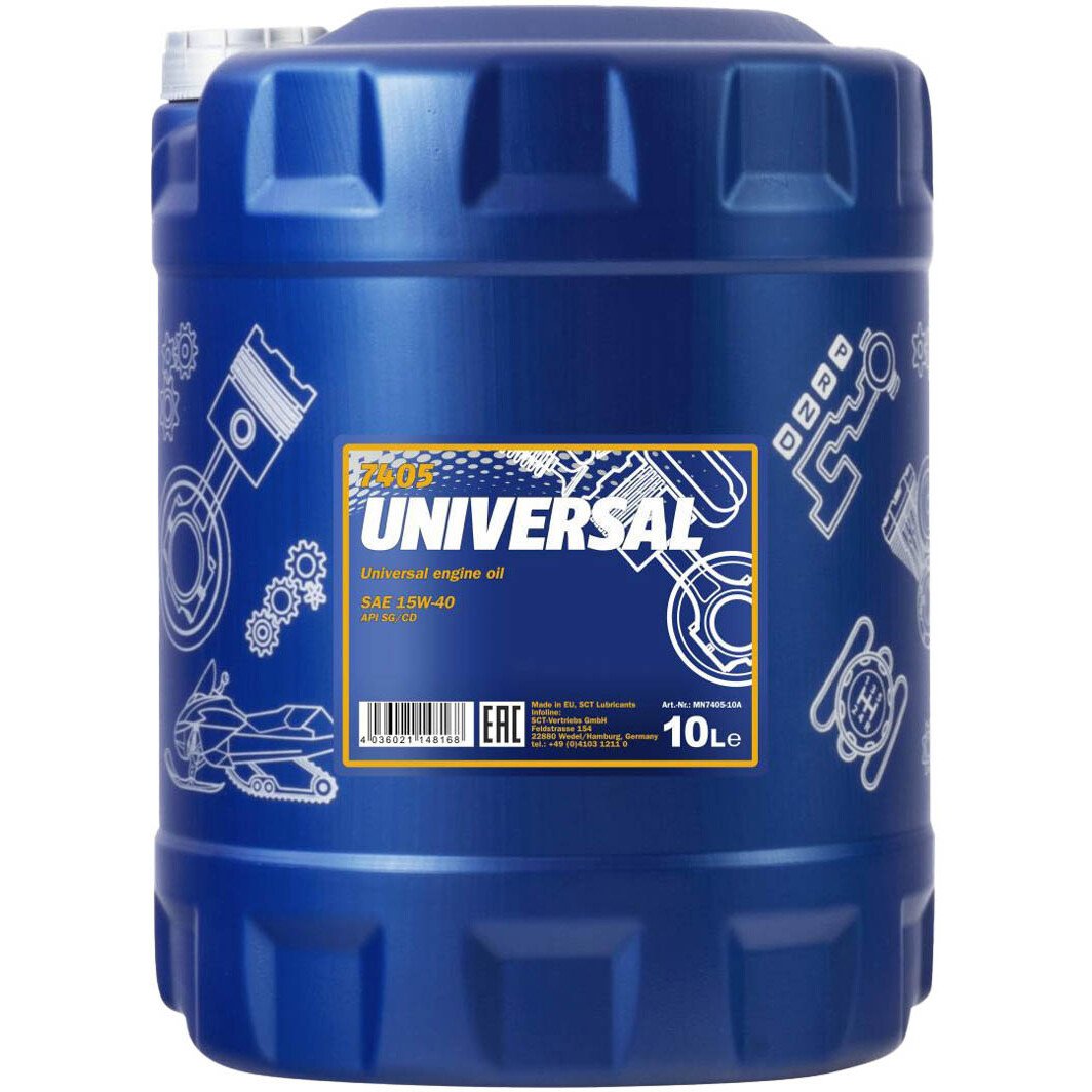 Моторна олива Mannol Universal 15W-40 10 л на Iveco Daily IV