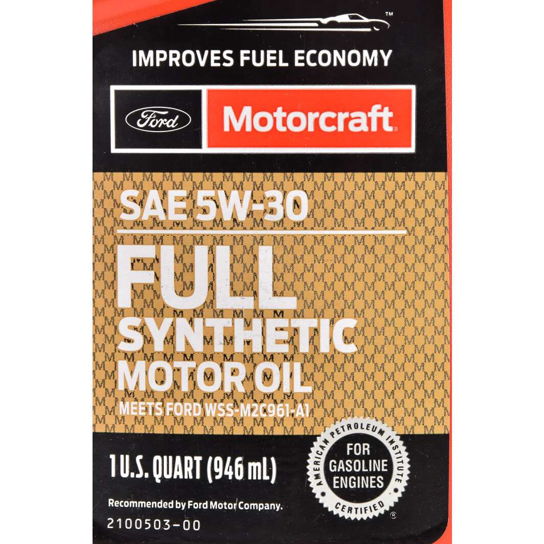 Моторна олива Ford Motorcraft Full Synthetic 5W-30 на Toyota Hiace