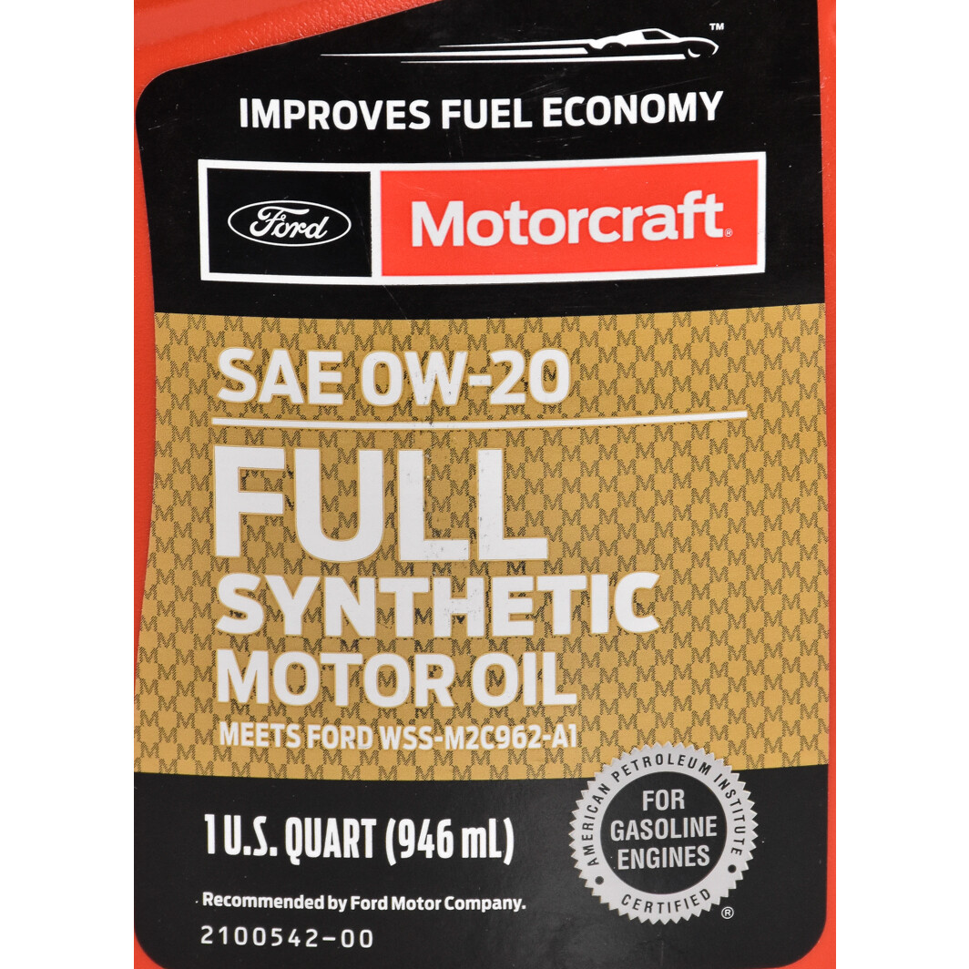 Моторное масло Ford Motorcraft Full Synthetic 0W-20 0,95 л на Lexus RC