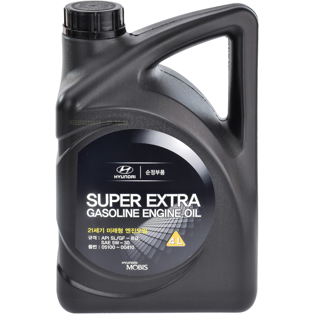 Моторна олива Hyundai Super Extra Gasoline 5W-30 4 л на Hyundai Stellar