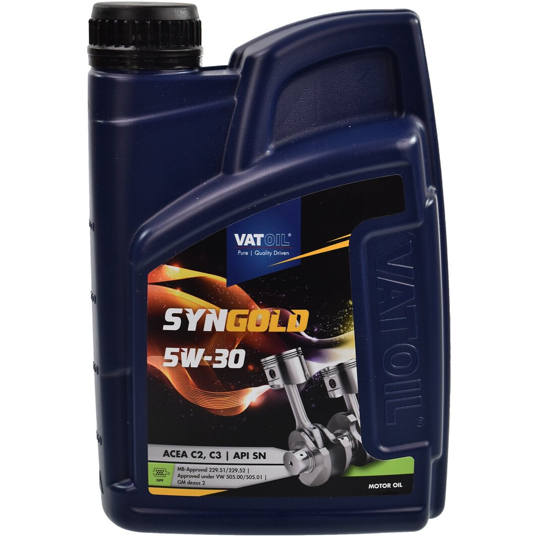 Моторное масло VatOil SynGold 5W-30 1 л на Nissan Kubistar