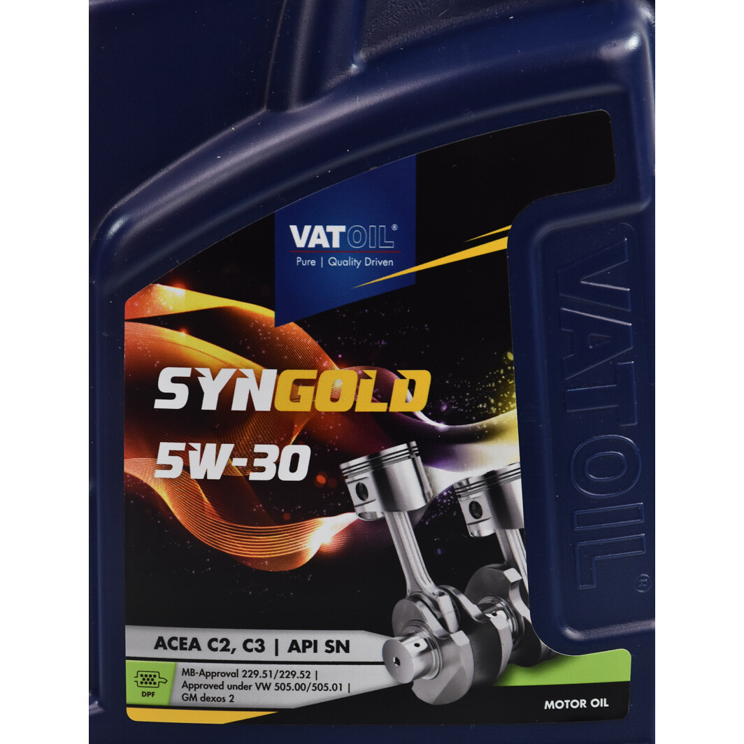 Моторна олива VatOil SynGold 5W-30 1 л на Fiat Cinquecento