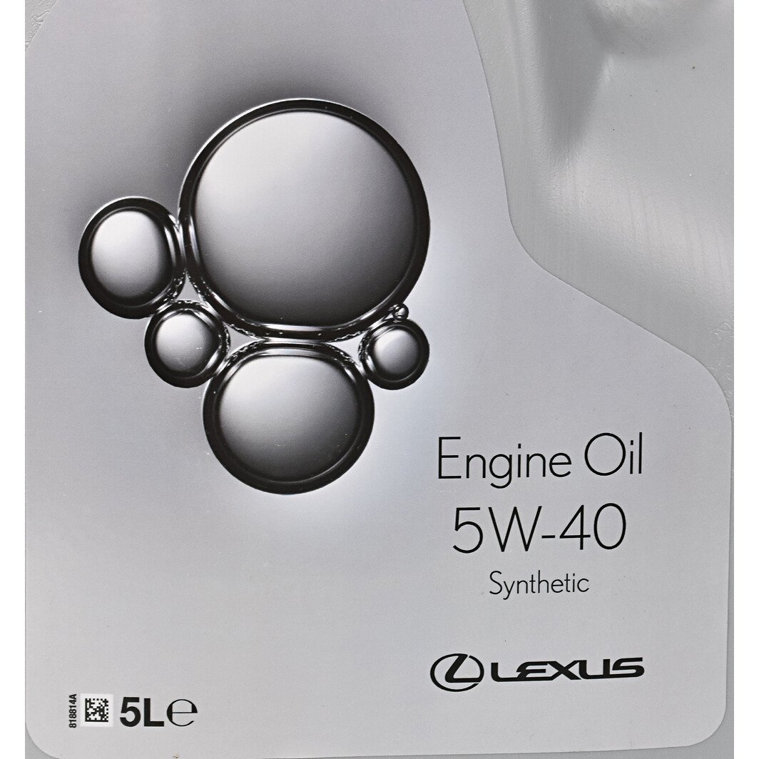 Моторное масло Toyota ENGINE OIL LEXUS 5W-40 5 л на Renault Sandero