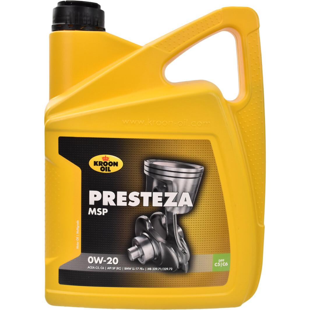 Моторна олива Kroon Oil Presteza MSP 0W-20 5 л на Opel GT