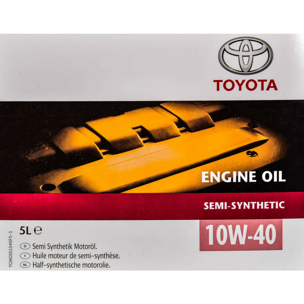 Моторное масло Toyota Semi-Synthetic 10W-40 5 л на Chevrolet Aveo