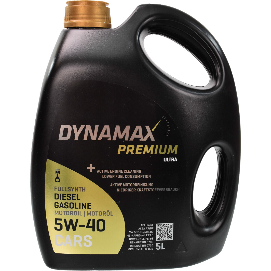 Моторна олива Dynamax Premium Ultra 5W-40 5 л на Chevrolet Malibu