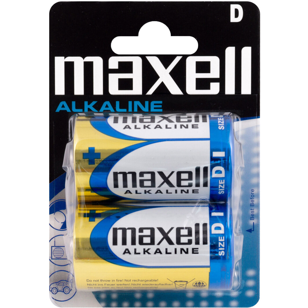 Батарейка Maxell 4902580161170 D 1,5 V 2 шт