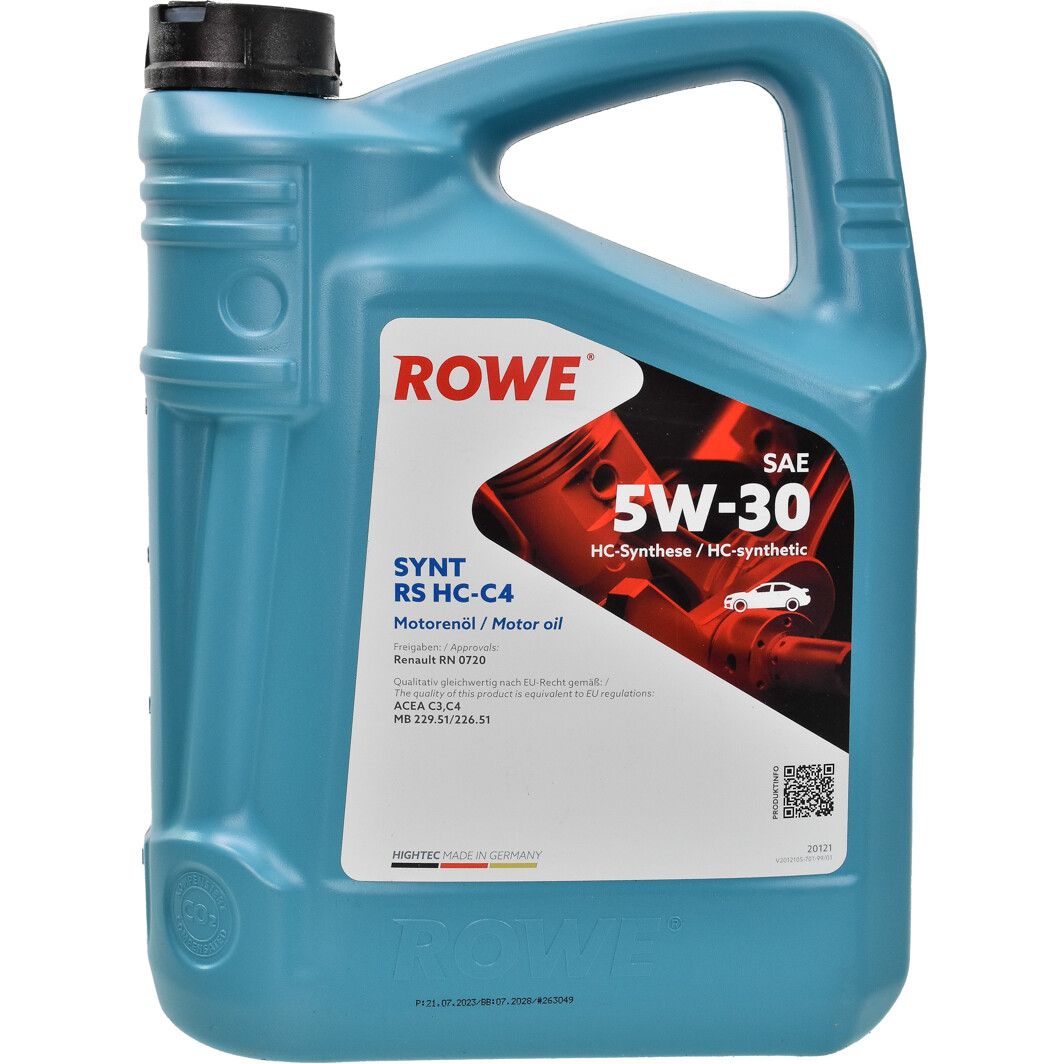 Моторна олива Rowe Synt RS HC-C4 5W-30 5 л на Chevrolet Nubira