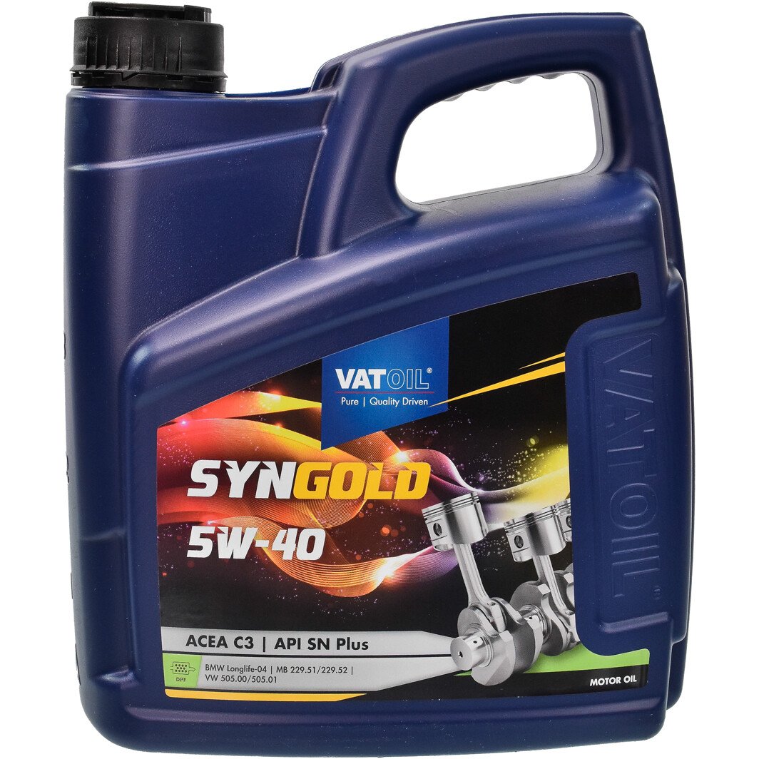 Моторное масло VatOil SynGold 5W-40 для Peugeot 305 4 л на Peugeot 305