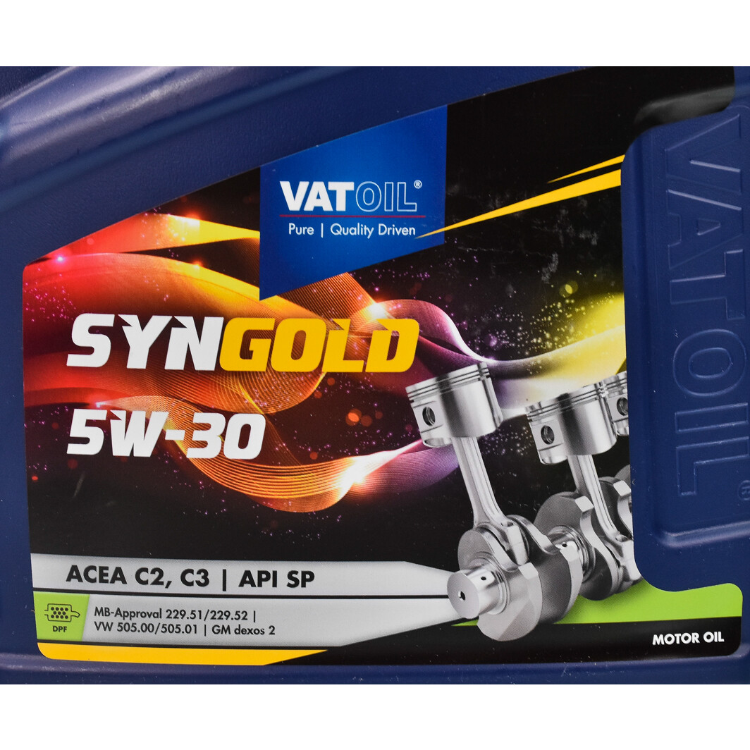 Моторна олива VatOil SynGold 5W-30 4 л на Renault Kangoo