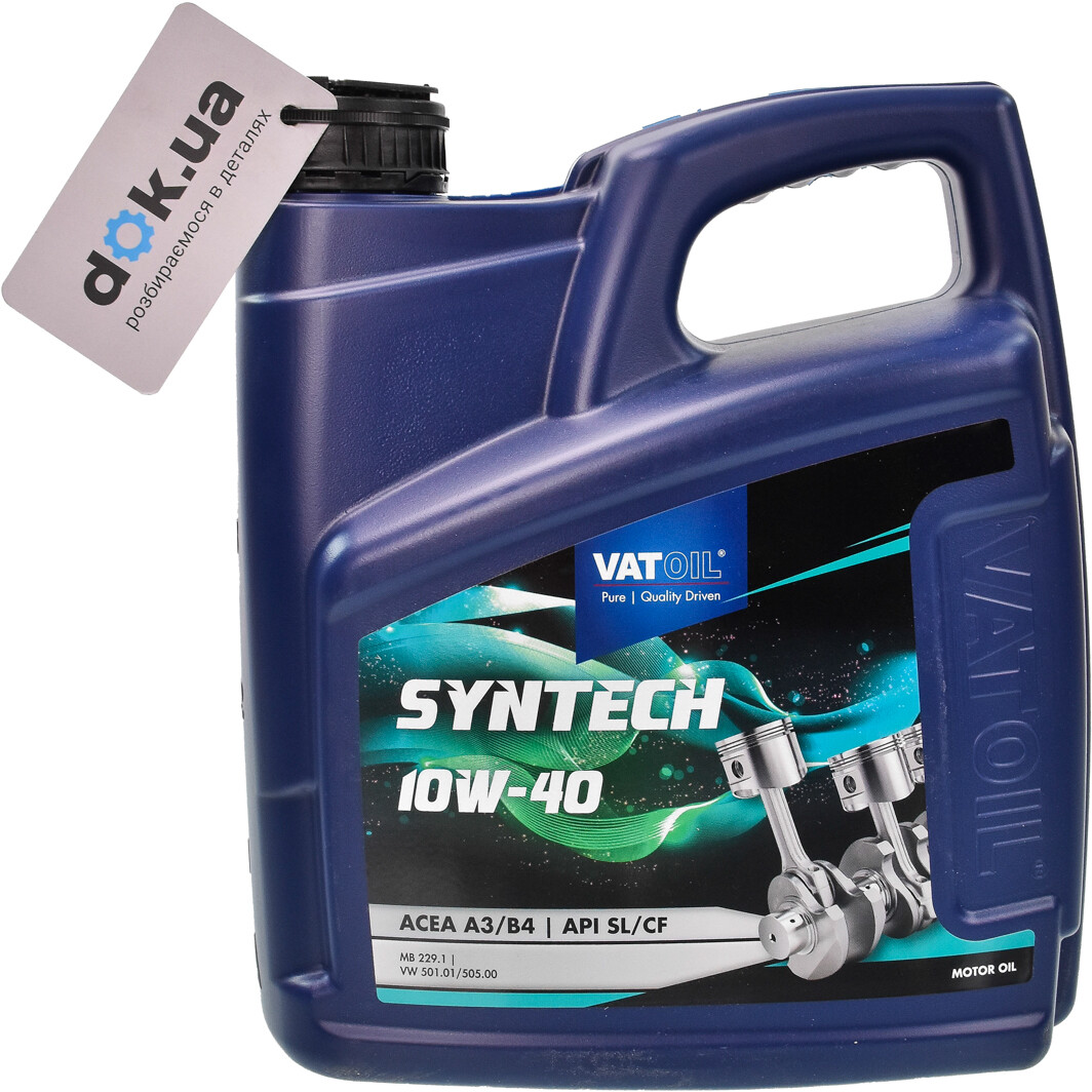 Моторное масло VatOil SynTech 10W-40 4 л на Peugeot 3008