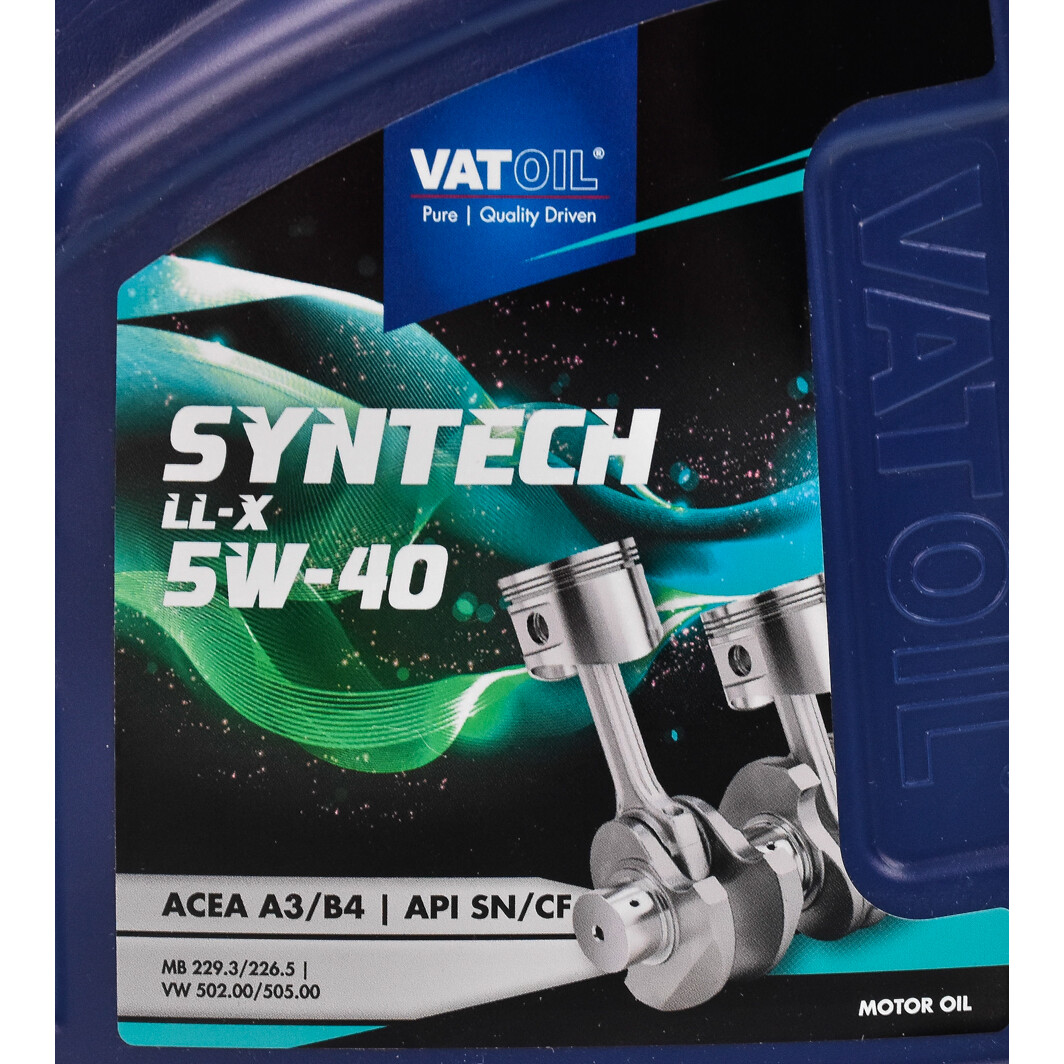 Моторна олива VatOil SynTech LL-X 5W-40 1 л на Daihatsu Cuore