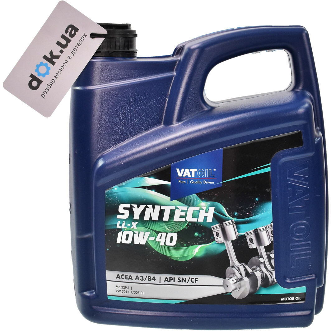 Моторное масло VatOil SynTech LL-X 10W-40 4 л на Peugeot 305