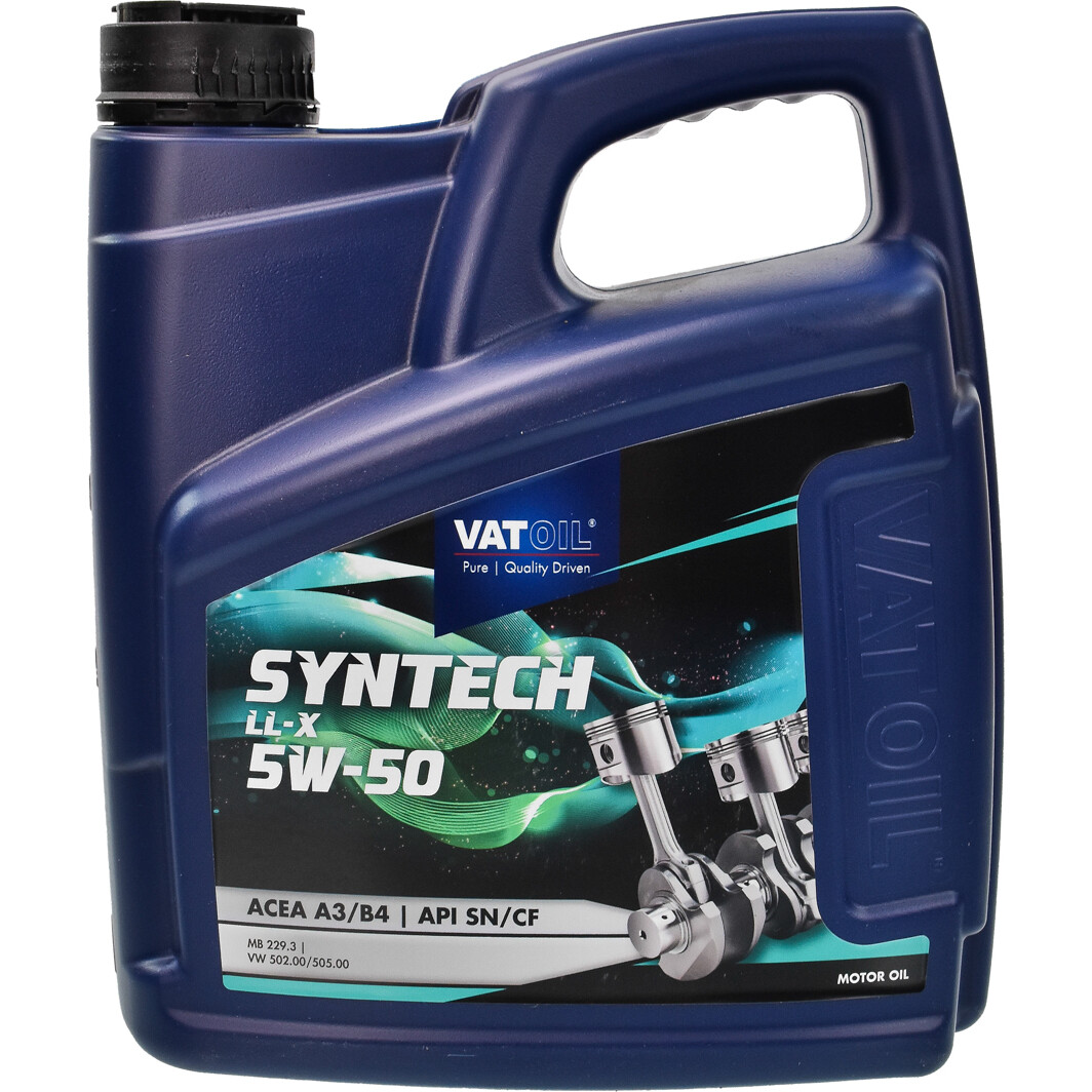 Моторное масло VatOil SynTech LL-X 5W-50 4 л на Renault Fluence