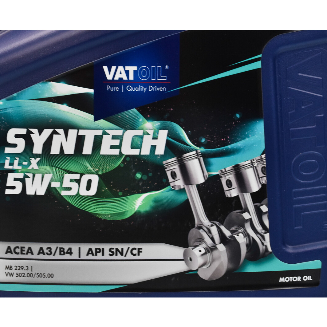 Моторное масло VatOil SynTech LL-X 5W-50 4 л на Renault Fluence