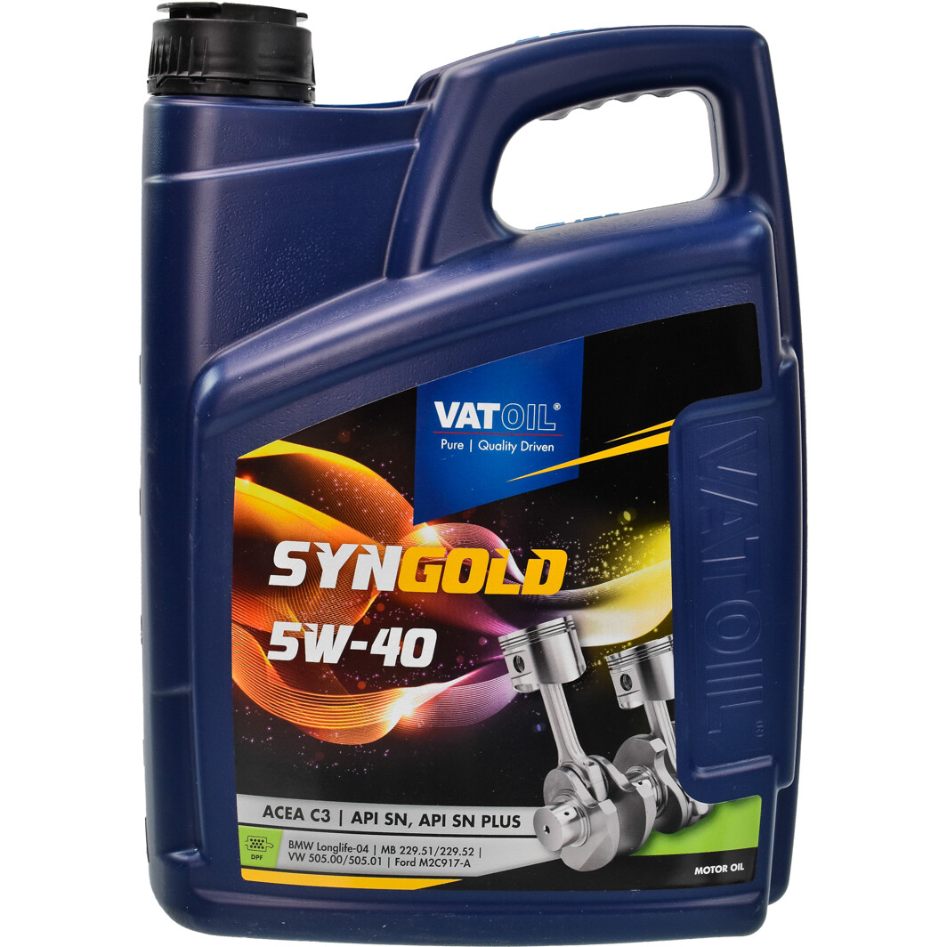 Моторна олива VatOil SynGold 5W-40 5 л на Opel Vivaro