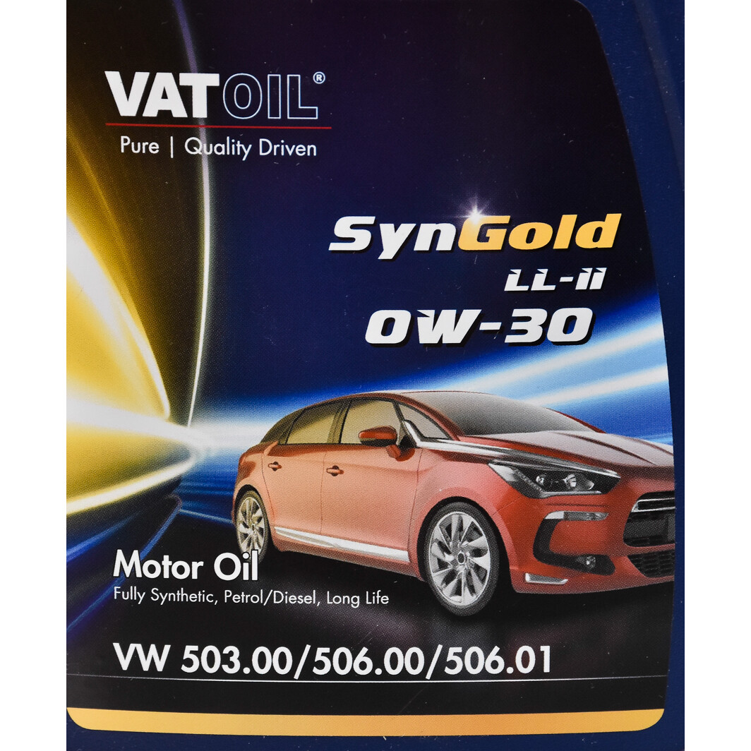 Моторное масло VatOil SynGold LL-II 0W-30 1 л на Audi A5