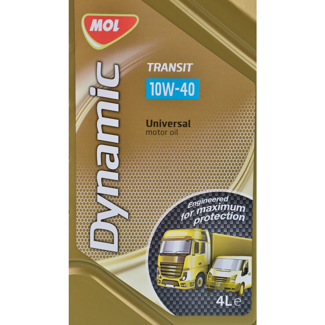 Моторна олива MOL Dynamic Transit 10W-40 4 л на Dodge Ram Van