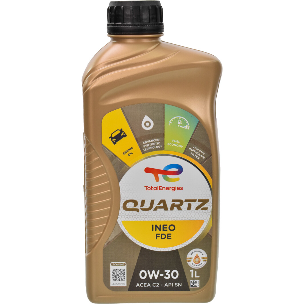 Моторное масло Total Quartz Ineo FDE 0W-30 1 л на Toyota Hilux