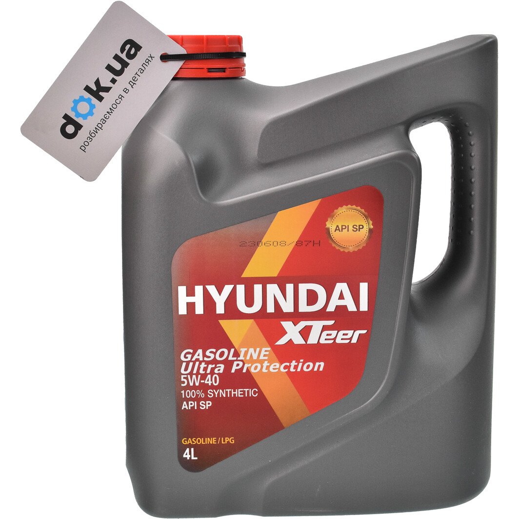 Моторна олива Hyundai XTeer Gasoline Ultra Protection 5W-40 4 л на Kia Retona