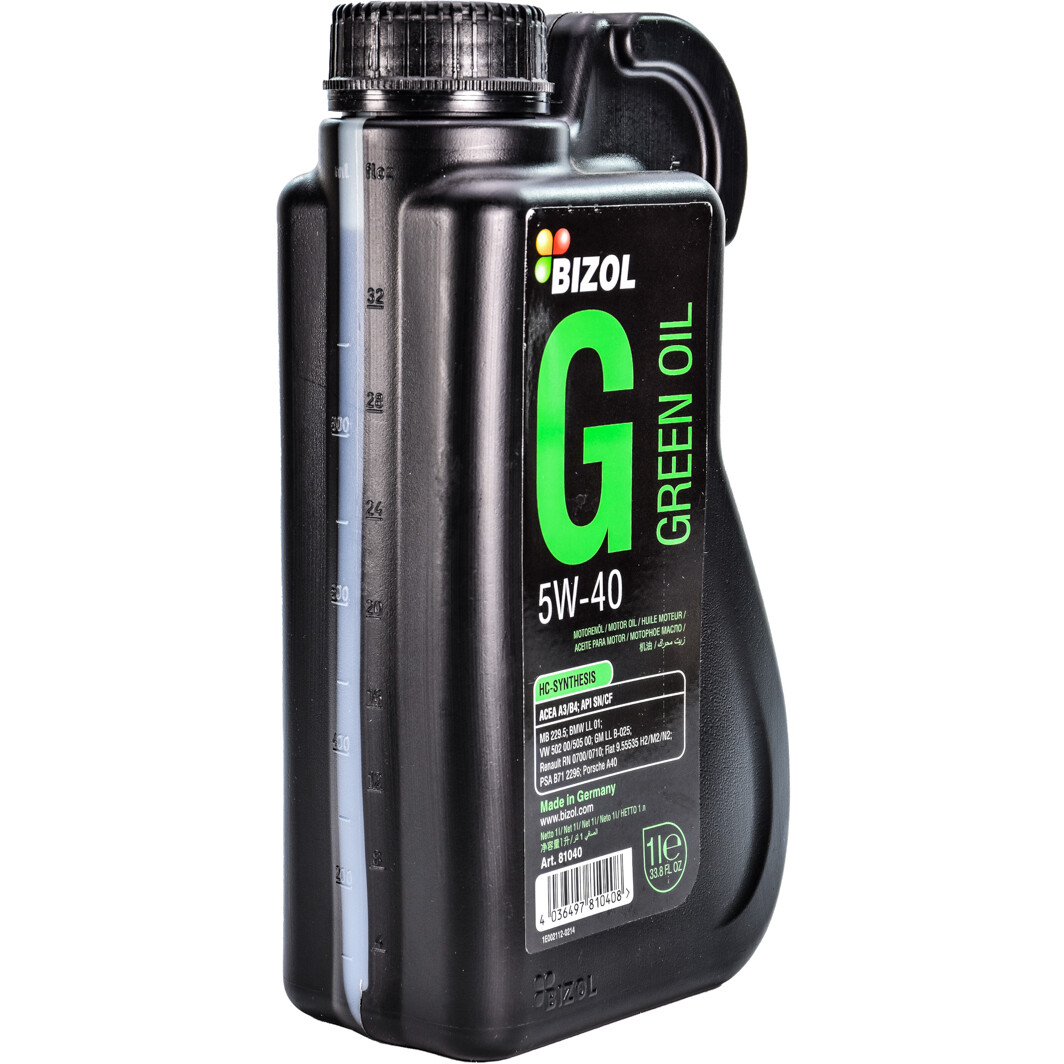 Моторное масло Bizol Green Oil 5W-40 1 л на Jeep Grand Cherokee