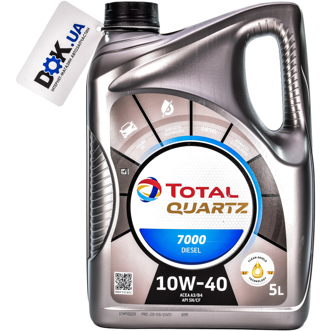 Моторное масло Total Quartz 7000 Diesel 10W-40 5 л на Volkswagen Jetta