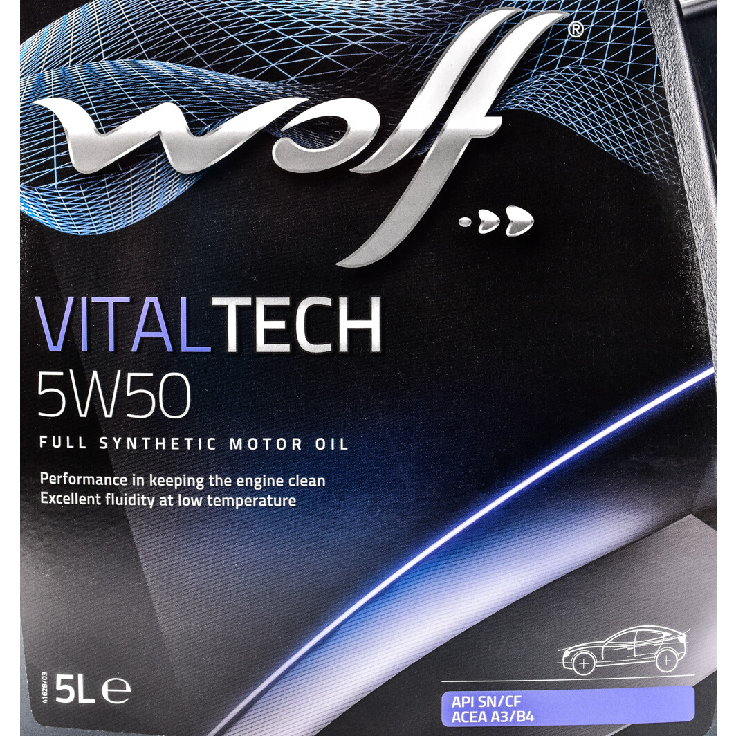 Моторна олива Wolf Vitaltech 5W-50 5 л на SAAB 900